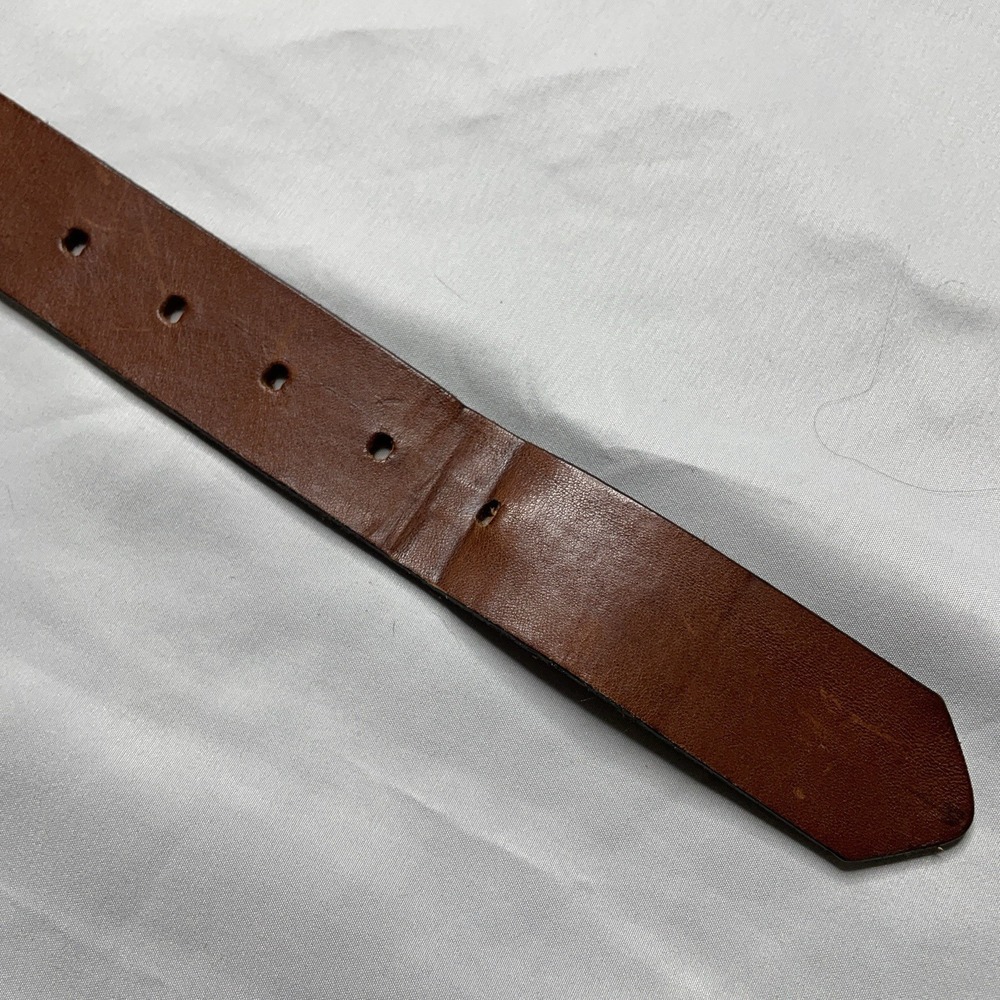 NFL Green Bay Packers Leather Belt Mens 36 Eagles Wings Brown Logo Embossed - Picture 4 of 12